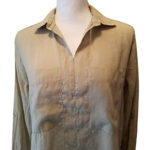 Zara Basic light olive green popover